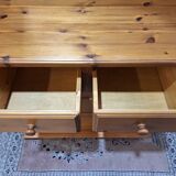 Solid pine chest of drawers