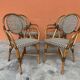 4 chaises Bistrot Parisienne Paris Rotin & scoubidou