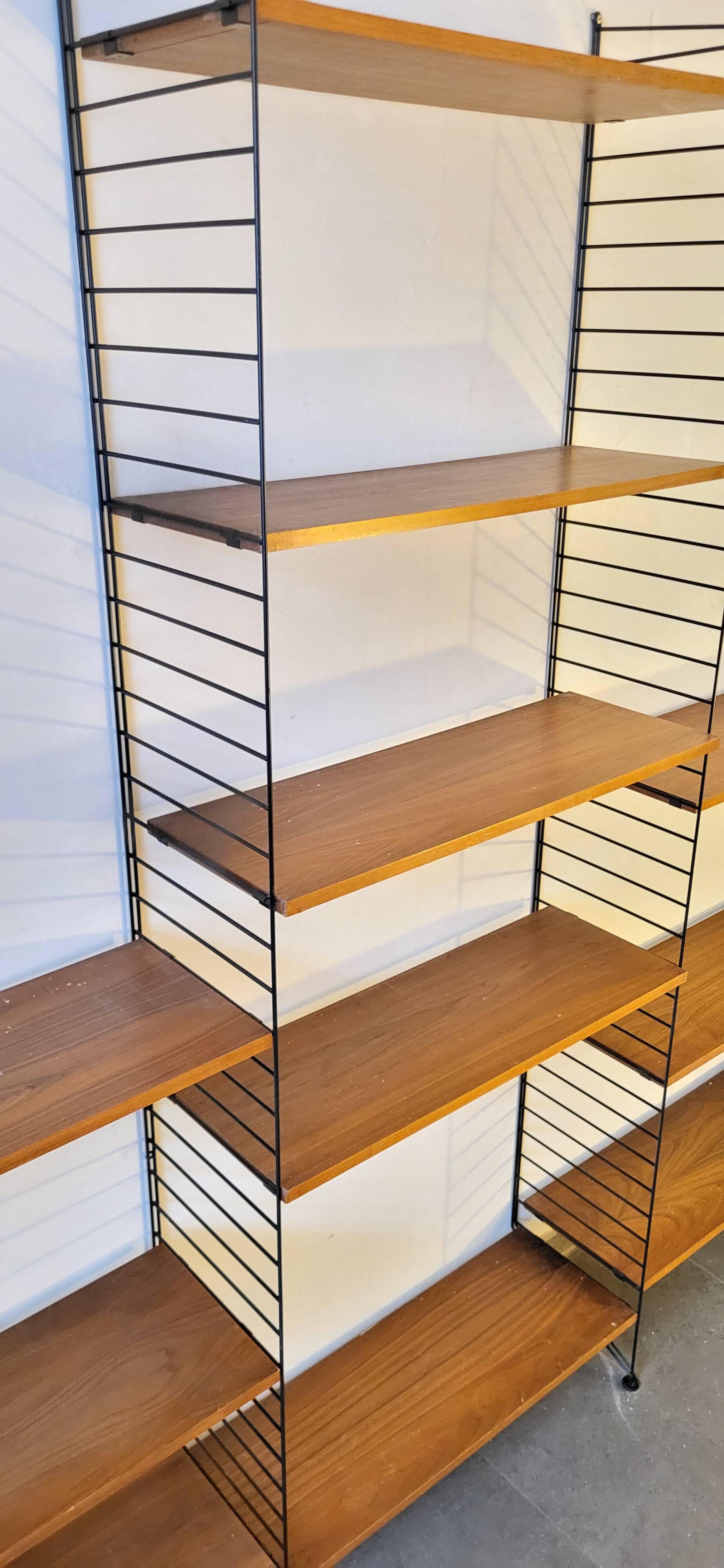 Large Modular String Shelf Scandinavian 1970s