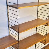 Large Modular String Shelf Scandinavian 1970s