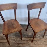 Series of 4 parisian bistro chairs troquet style baumann, fischel, kohn, lutherma