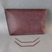 Especially table tray in perforated metal 1950.