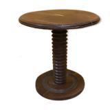 Table d,appointed round all wooden with central foot turned WAY NOT VIS.
