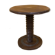 Table d,appointed round all wooden with central foot turned WAY NOT VIS.