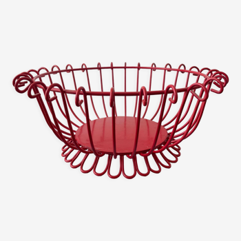 Vintage wire fruit bin