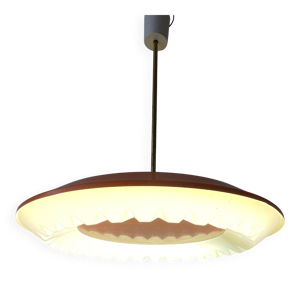Suspension Pop Art en - orange blanc