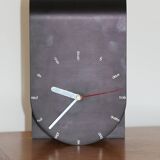 Clock “made in Italy” black steel