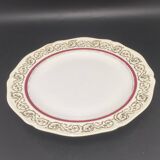 Limoges plates with gilding and burgundy rim – 1024DA3