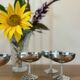 Set of 6 vintage stainless steel dessert bowls