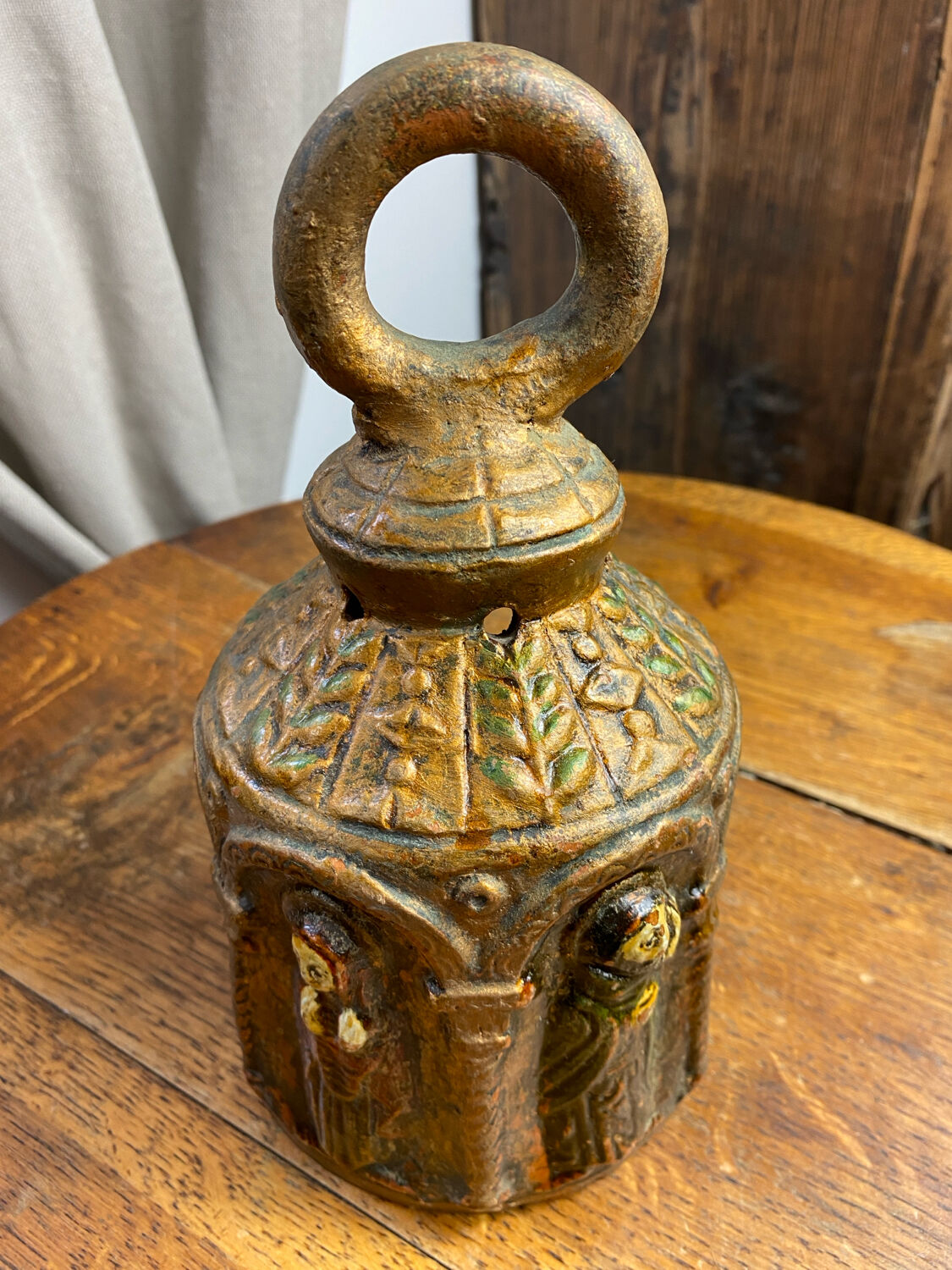 Ceramic lanterns, decorated with religious icons.