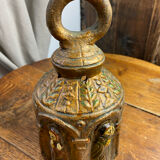 Ceramic lanterns, decorated with religious icons.