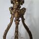 LOUIS XV style chandelier in gilded and patinated bronze with draped women