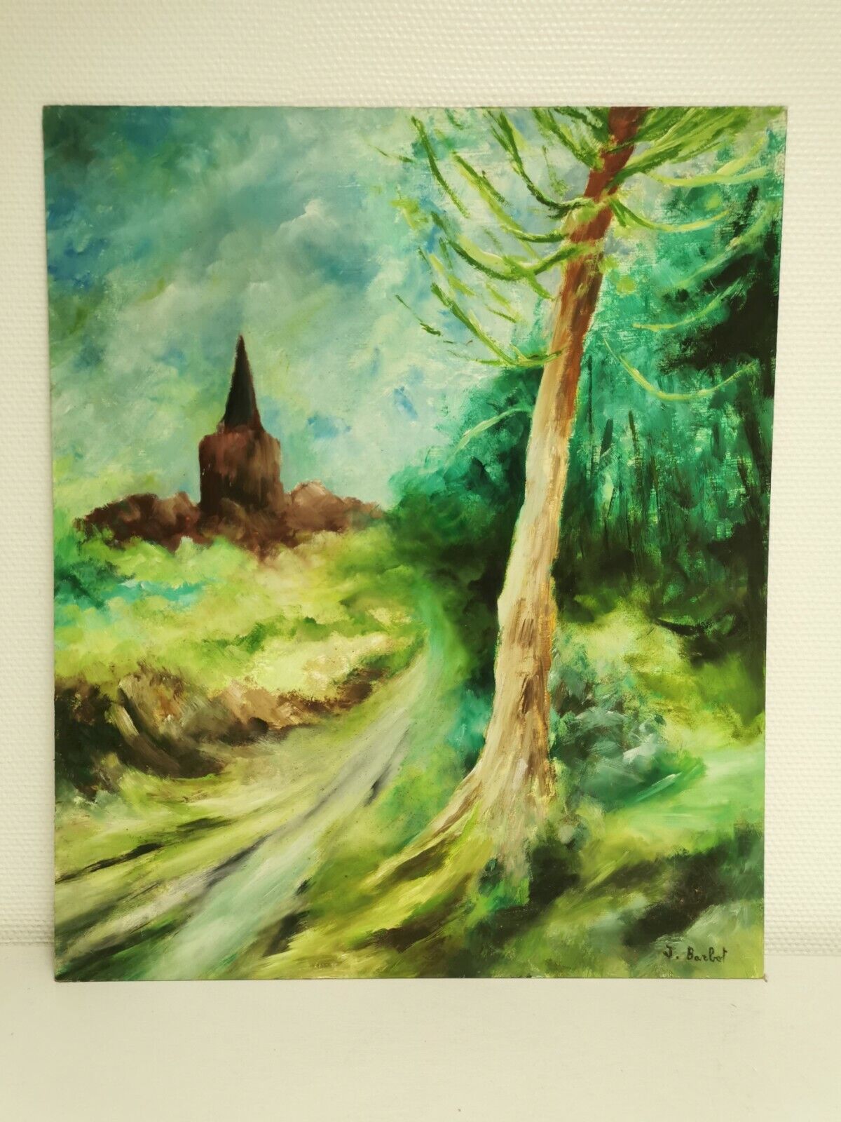 Tableau , huile signée jacques barbot ( hem )