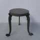 Art Nouveau stool on 3 cast iron legs