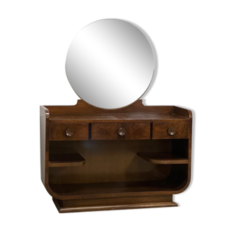 vintage art deco console /sideboard with mirror