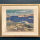 Original Swedish Oil on Panel - "Water Landscape" by Leo Janis - Signed - Vintage and Framed - 59 × 49 cm (23.2" × 19.2")