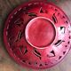 Large cup fruit basket in garnet earthenware