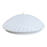 Italian modern ceiling lamp with plexiglass shade, Italy, 1970s/1980s.