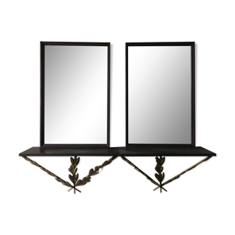 Pair of console mirrors