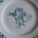 6 flat plates La Lorraine Salins Gien English Indies