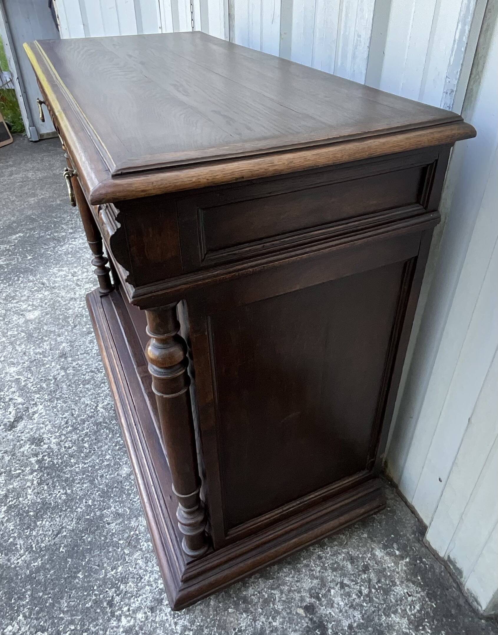 Solid Oak Storage Unit – Country Style, Late 19th Century