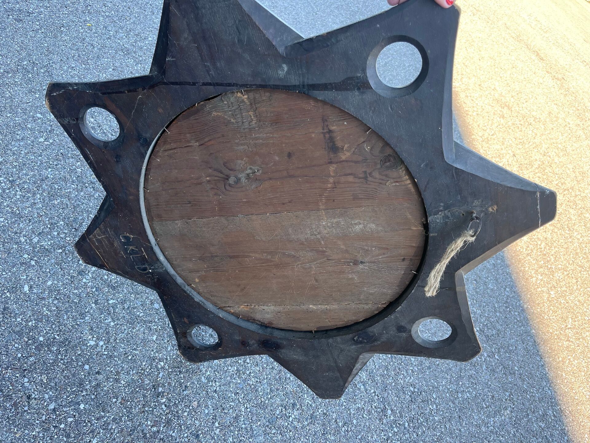 Mirror carved wood art deco