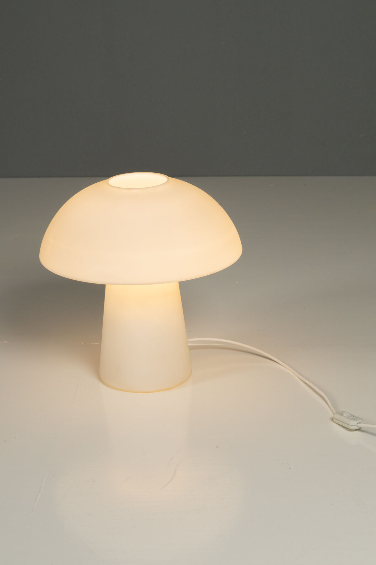 Glashütte Limburg model 6276 large mushroom lamp 1970'S