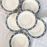 Semi-deep plates Terre de Fer Salin decor Saïda