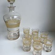 Yellow and golden granite liquor service 50s-60s