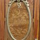Louis XVI library cabinet in noble wood marquetry around 1850-1880