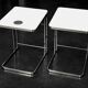 Vintage Mid-Century Italian Modern White Coffee Tables Carlotta