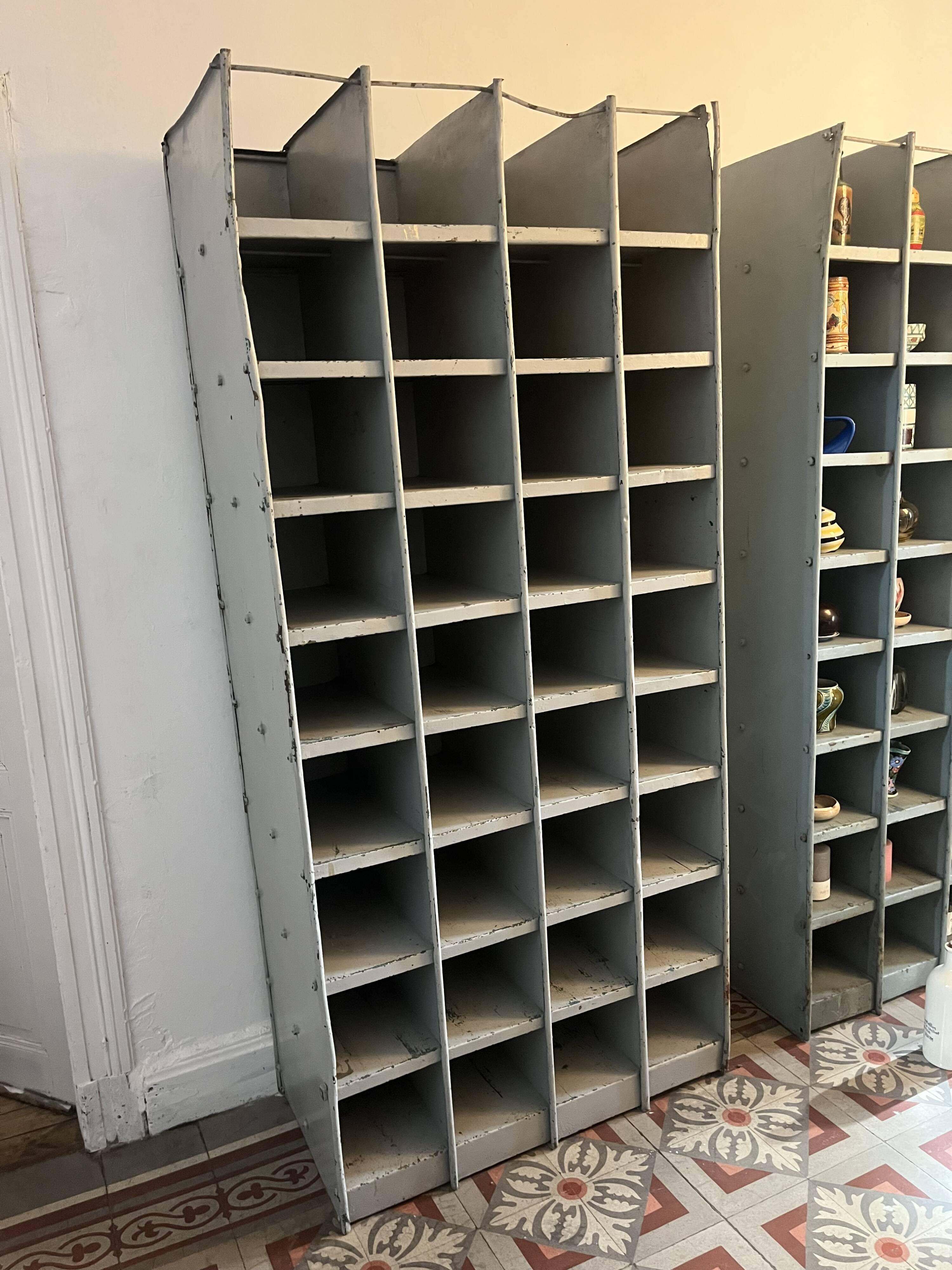 Old postal sorting furniture