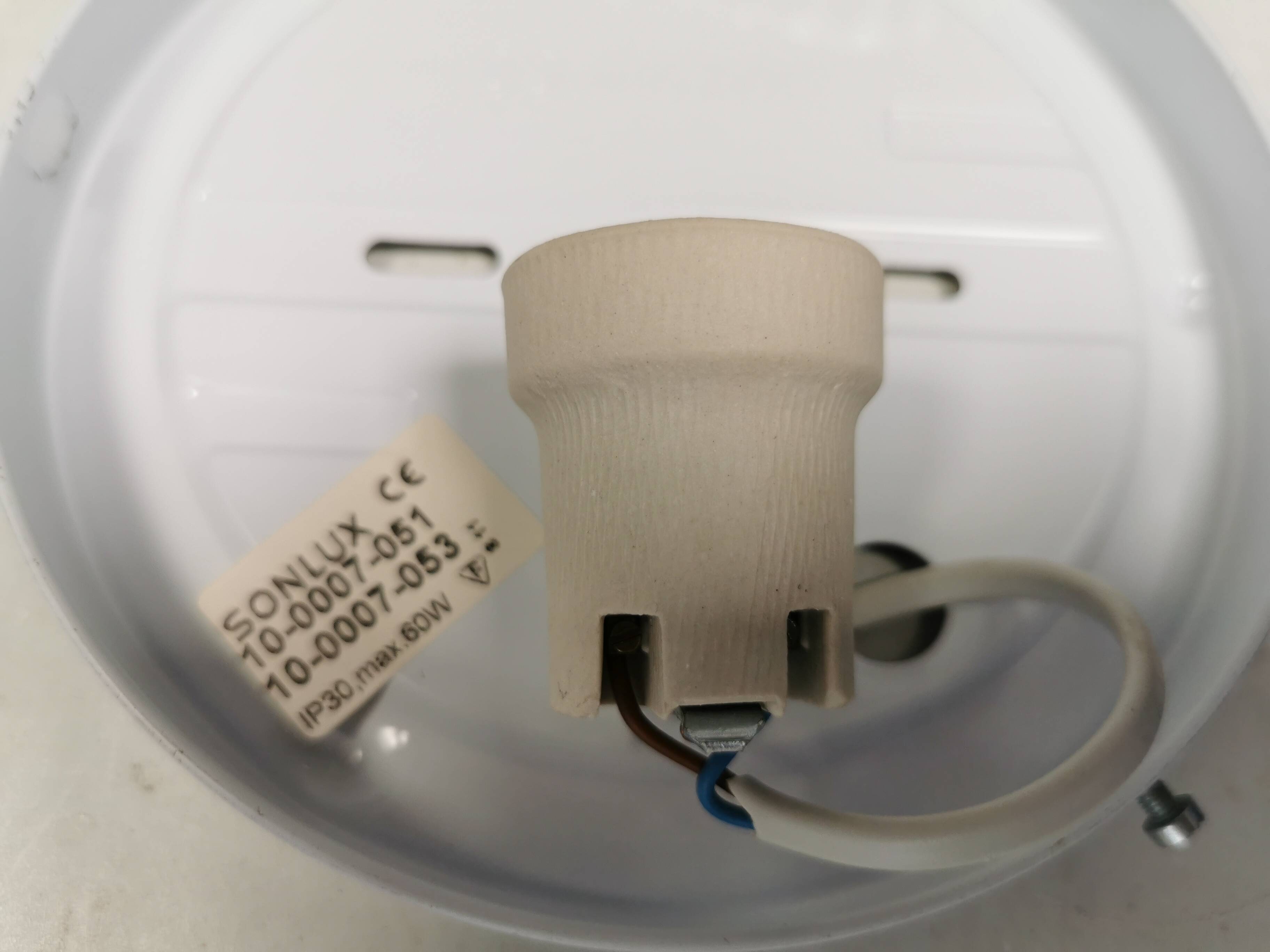 Two beautiful ceiling lights with crystal glass shades. Denmark 1980s