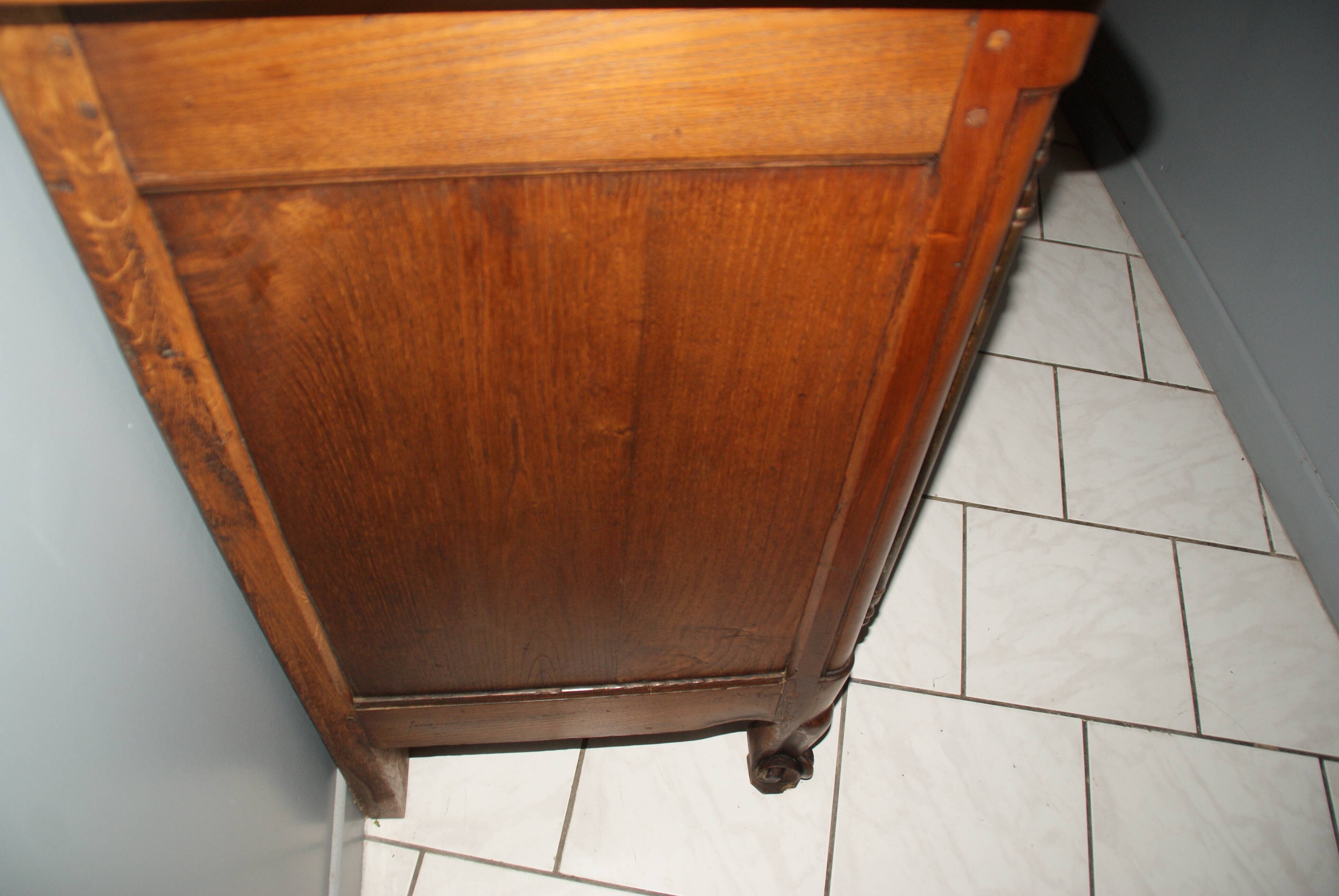 Louis XV oak and cherry wood sideboard