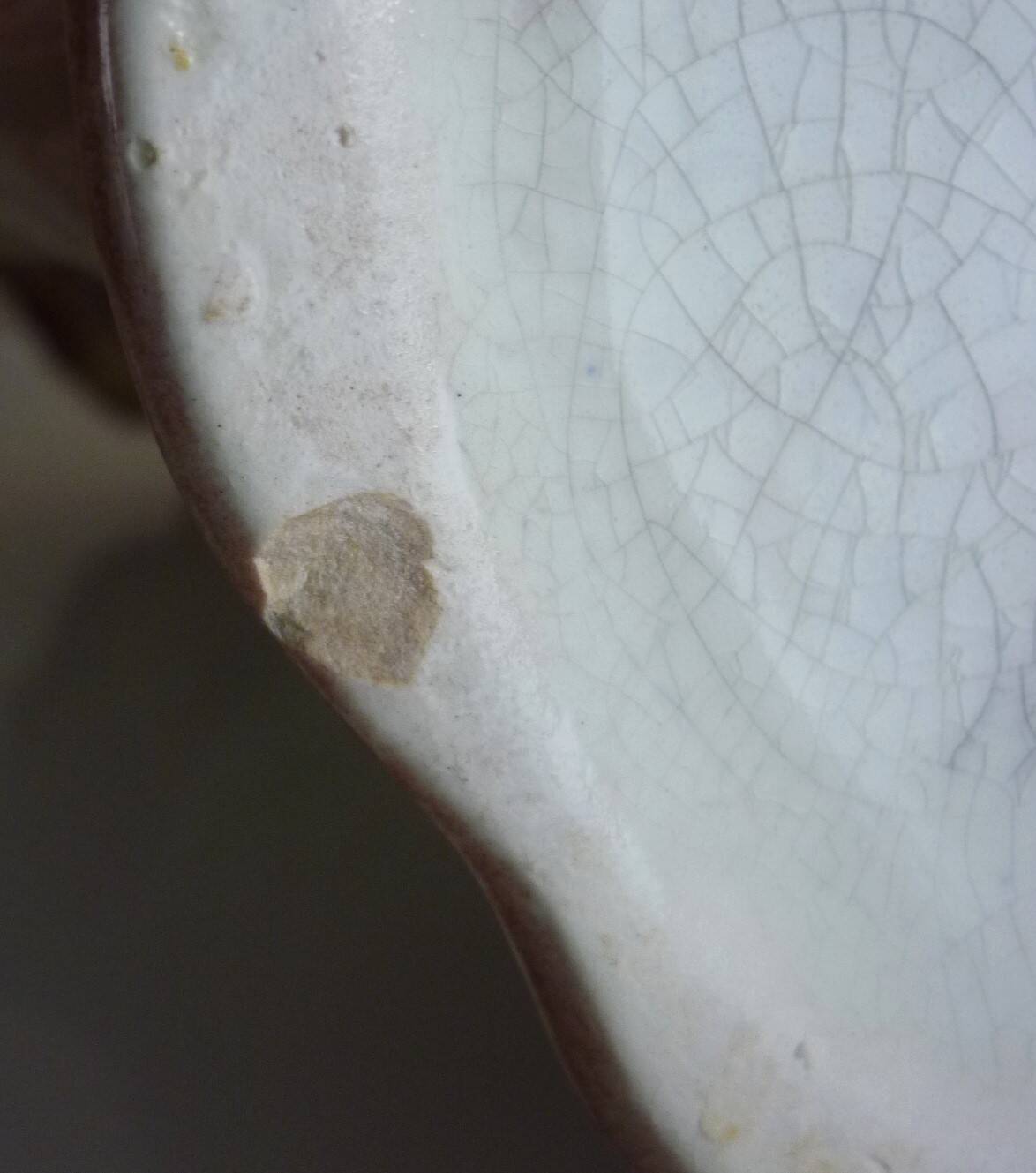 Barbotine pitcher, Onnaing earthenware, art nouveau ceramics, model no. 790