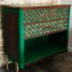 Vintage solid wood chest of drawers - unique handcrafted creation.
