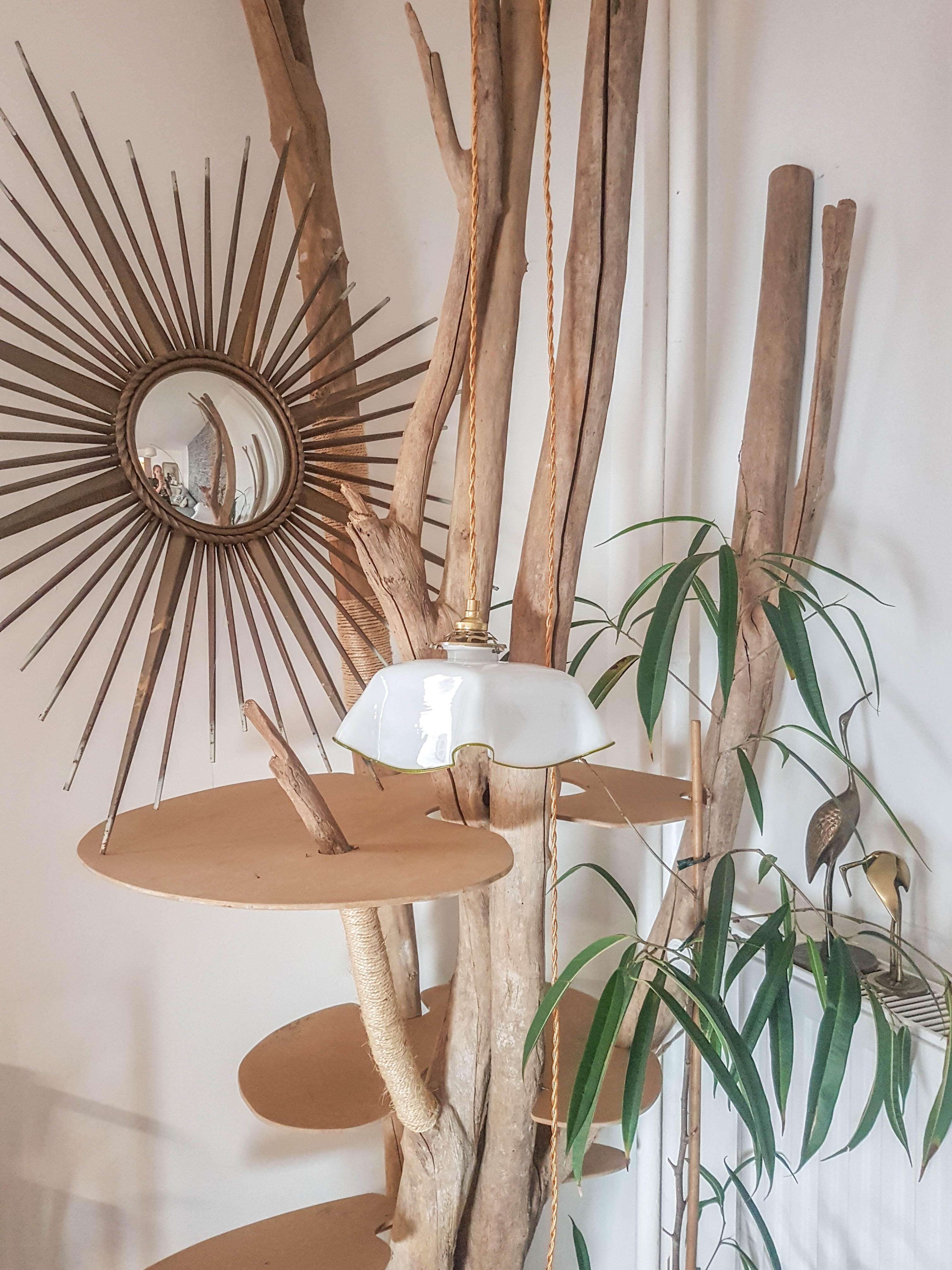 Vintage square hanging lamp