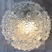Vintage ceiling light - Helena Tynell - 60s/70s - bubbled glass - Space Age
