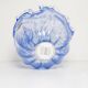 Medium blue Murano glass bowl, mid-century style, Italy, 2000s.