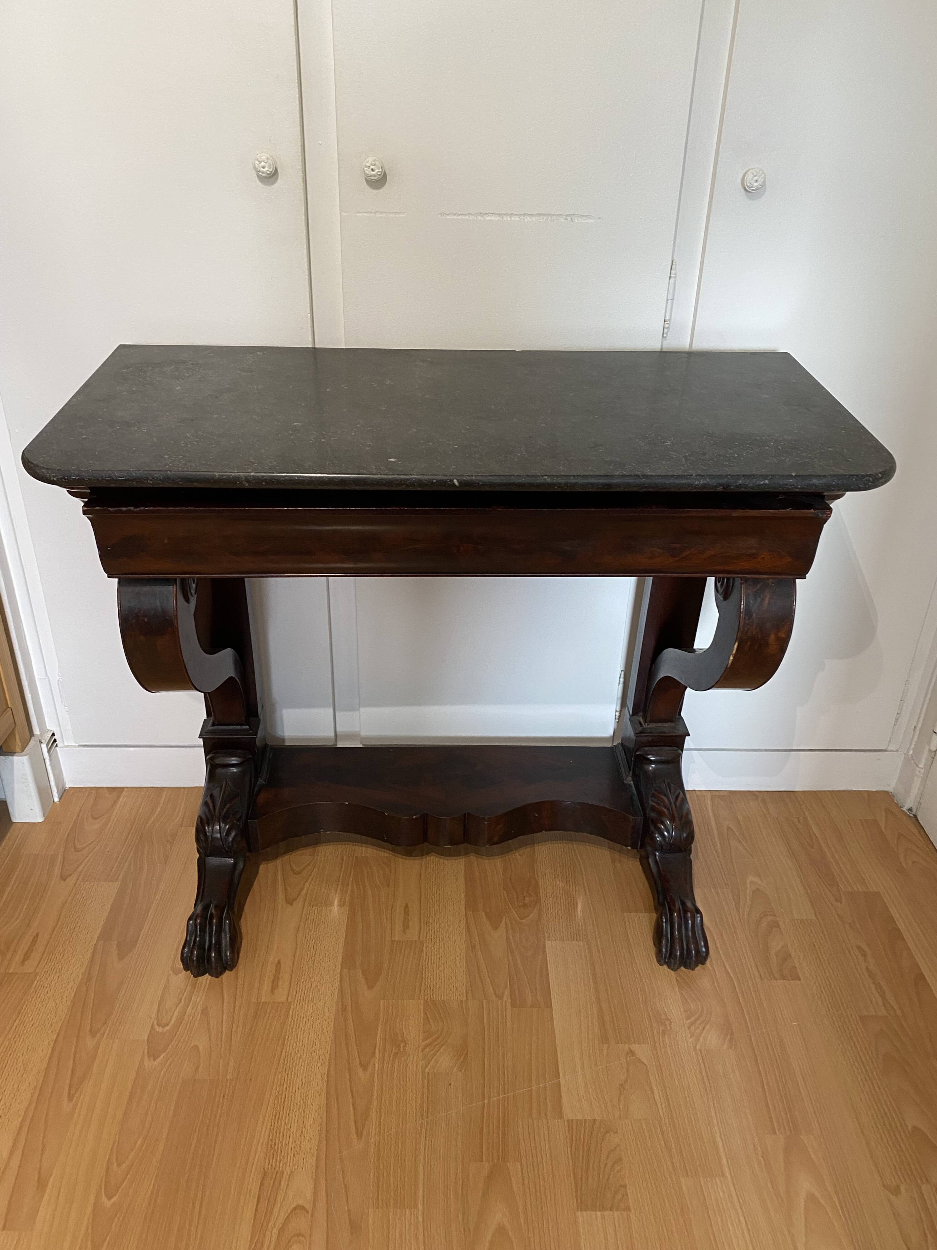 Early 19th century mahogany console