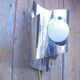 70's steel wall light