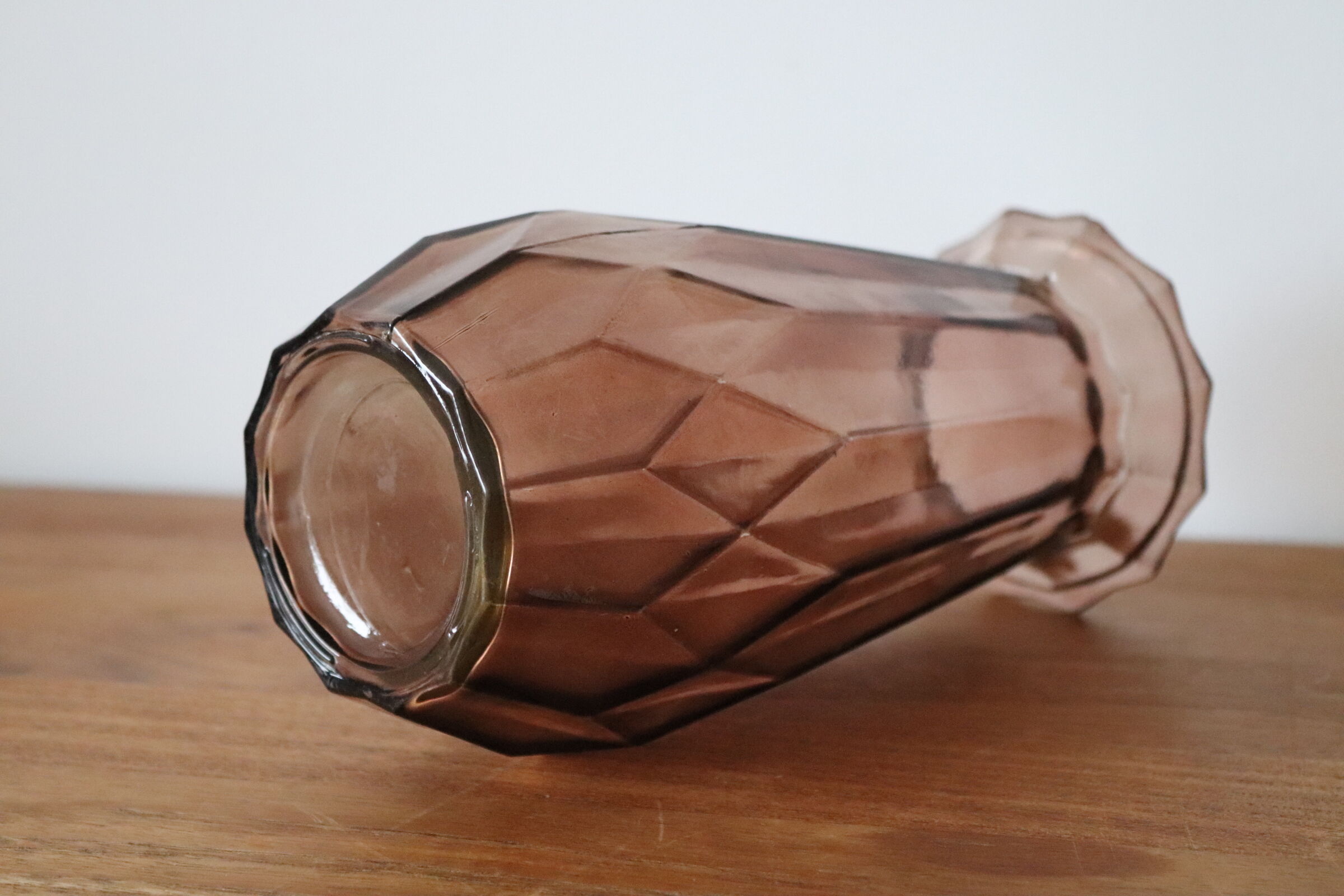 Antique vase in molded glass