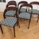 Table & 6 chaises Baumann modèle "gondole"