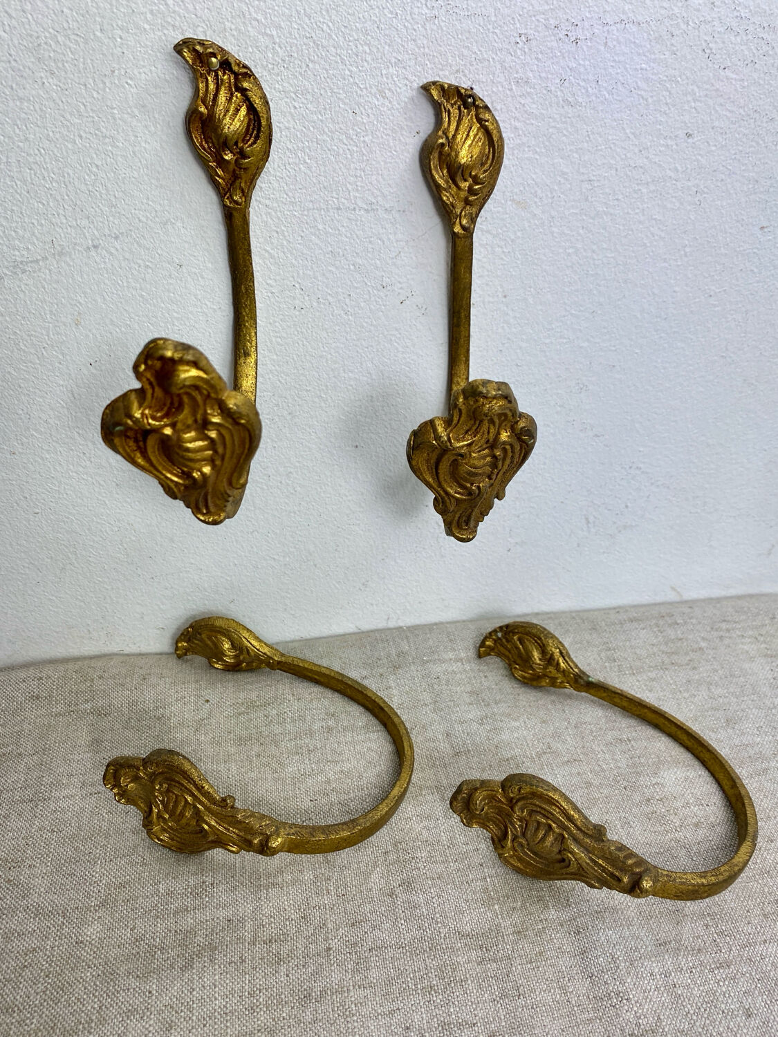 Bronze coat hooks