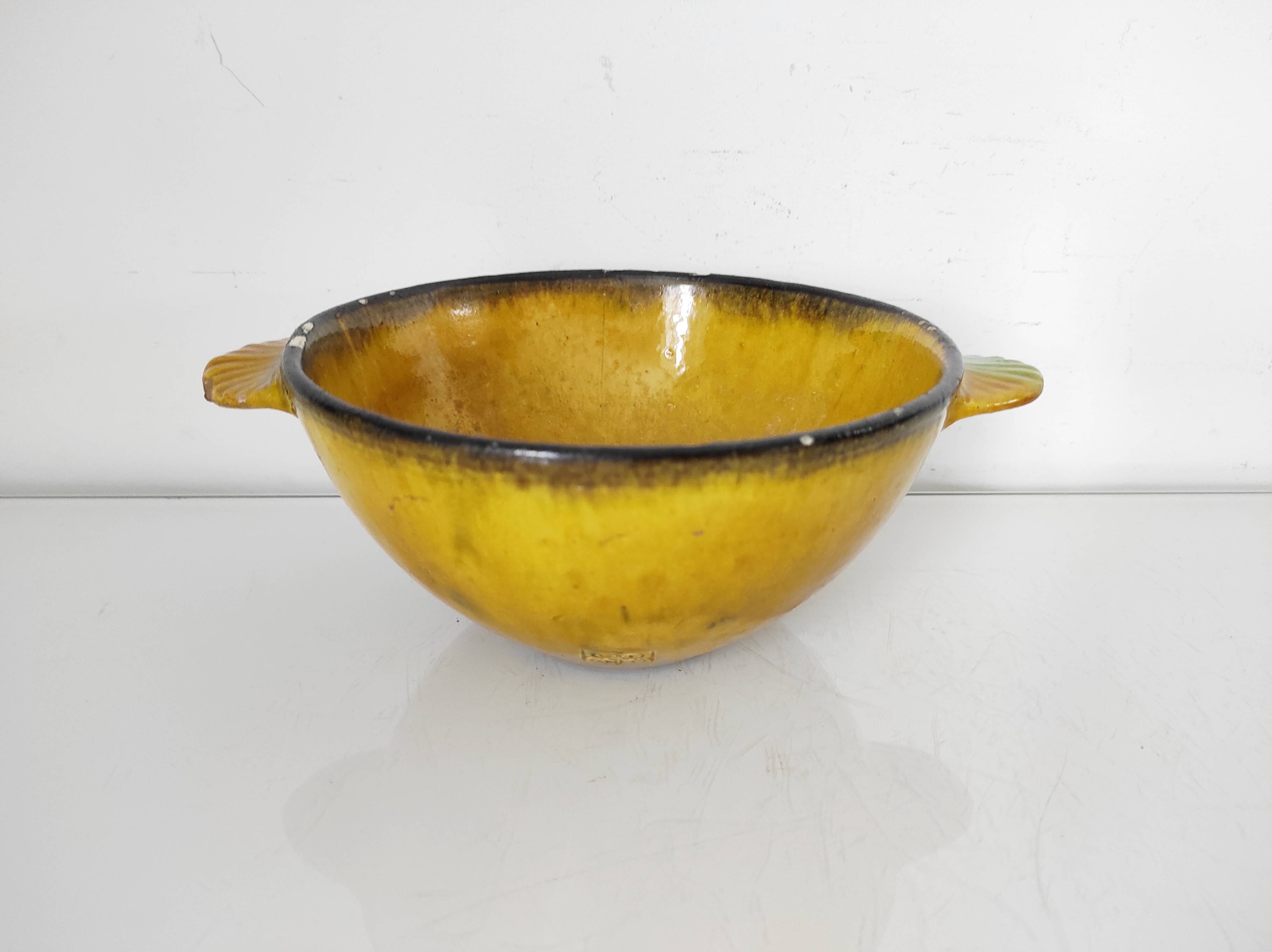 Bol en céramique jaune Biot