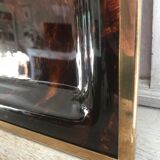Lucite tray and vintage brass