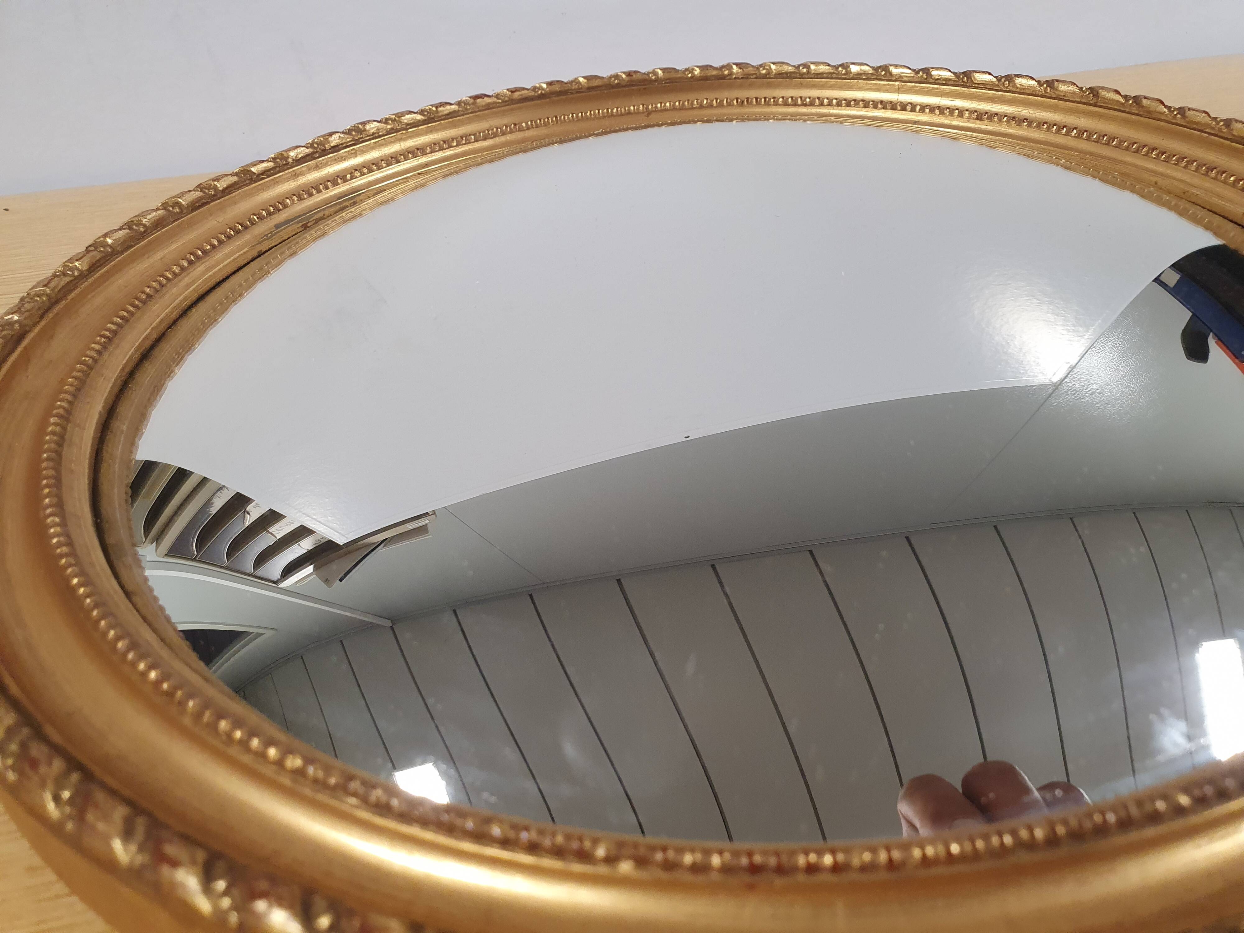 Vintage domed mirror