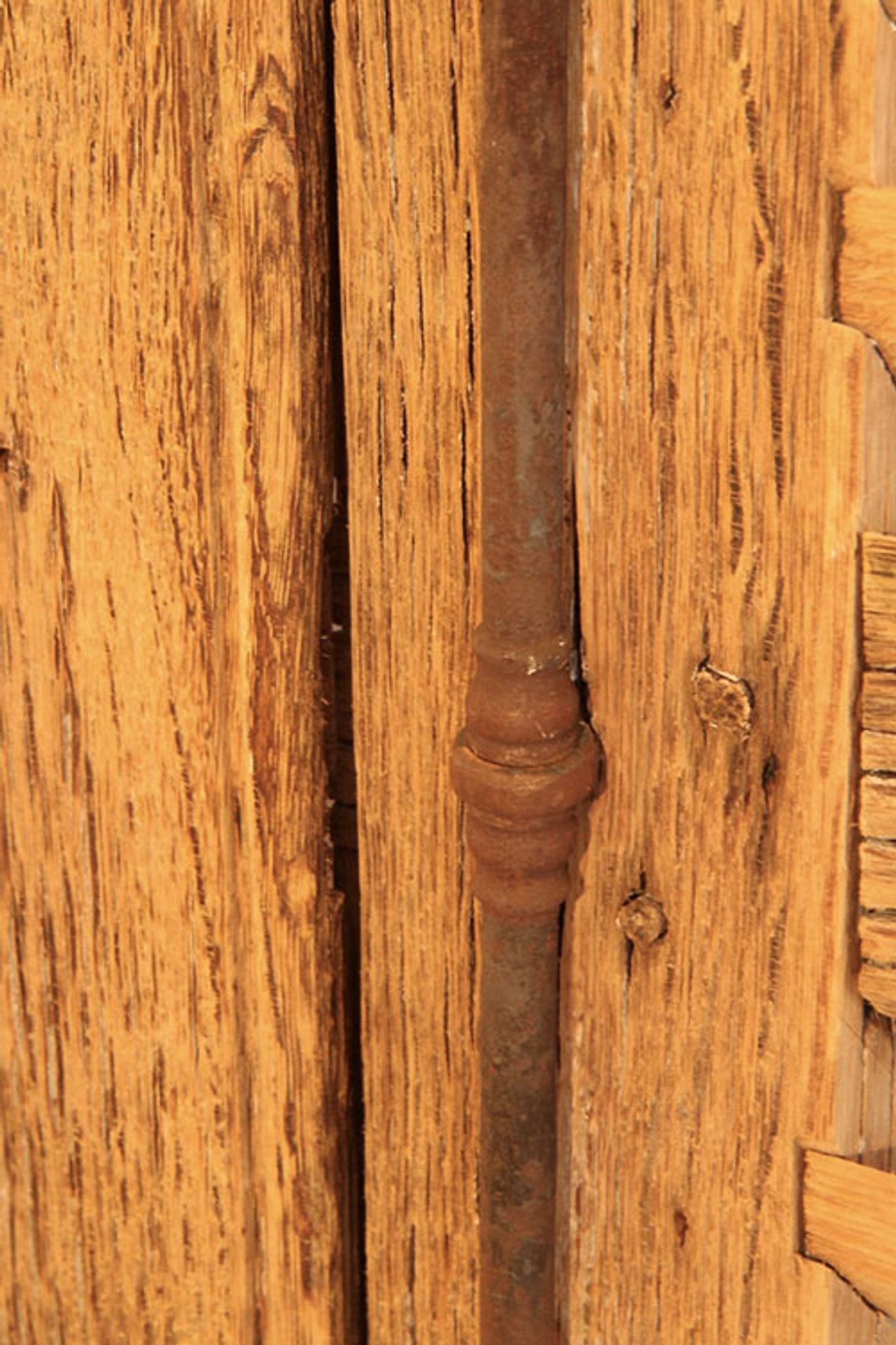 Pair of pickled wooden shutters