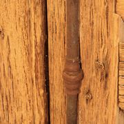 Pair of pickled wooden shutters