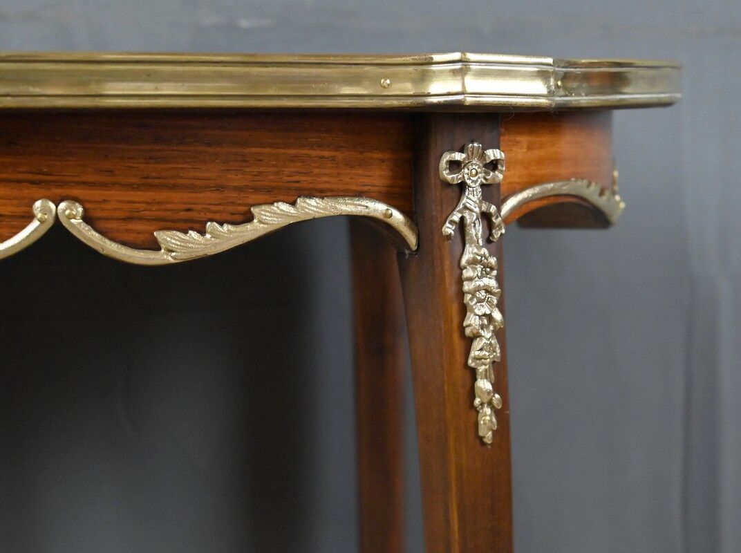 Table de salon guéridon en palissandre, style transition – 1re partie XXe